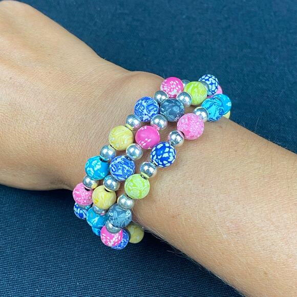 Viva Beads Discontinued Multi Colored Tutti Frutti Jumbo Wrap Bracelet - Picture 3 of 9